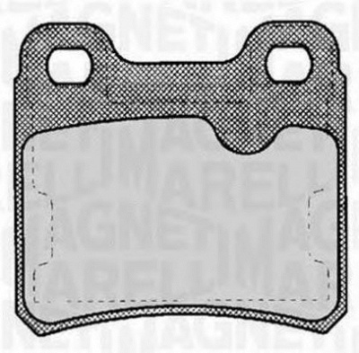 MAGNETI MARELLI 363916060359 -  Комплект тормозных колодок, дисковый тормоз